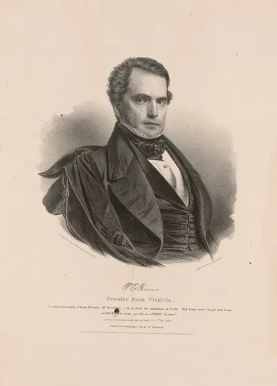William Cabell Rives, senator from Virginia by Charles Fenderich, 1839 — digital art print download