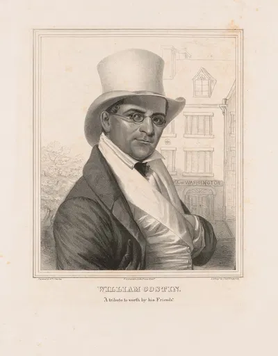 William Costin. 'A tribute to worth by his friends' by Charles Fenderich, 1842 — digital art print download