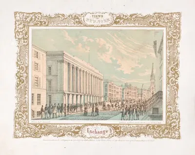 Views of New York–Exchange by Charles M. Autenrieth, 1850 — digital art print download