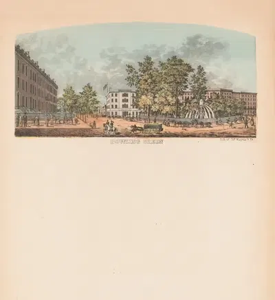 Боуллинг Грин by Шарль Магнус, 1850-1860 — digital art print download
