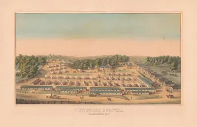 Больница Клиффберн, Вашингтон, округ Колумбия by Шарль Магнус, 1862 — digital art print download