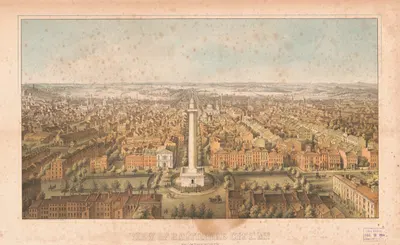 View of Baltimore City, Md., from the North by E. Sachse & Co., 1862 — digital art print download