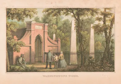 Virginia – Washington's Tomb by E. Sachse & Co. — digital art print download