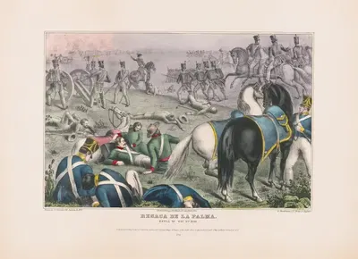 Ресака де Ла Пальма – Битва 9 мая 1846 года by Е. Б. и Е. С. Келлог, 1846 — digital art print download