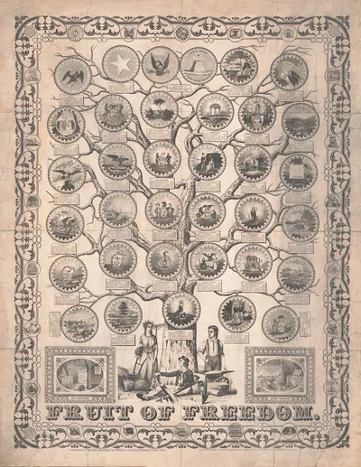 Плод свободы by Энсайн, Бриджман и Фаннинг, 1858 — digital art print download