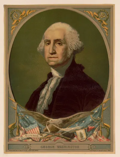 George Washington. E pluribus unum by Hallett & Co., 1880 — digital art print download