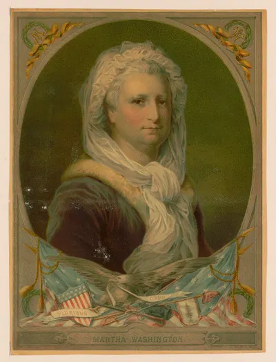 Martha Washington. E pluribus unum by Hallett & Co., 1880 — digital art print download