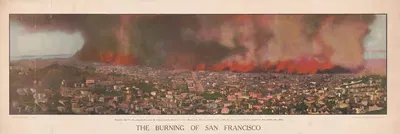 The burning of San Francisco by Harry Sterling Hooper, 1911 — digital art print download