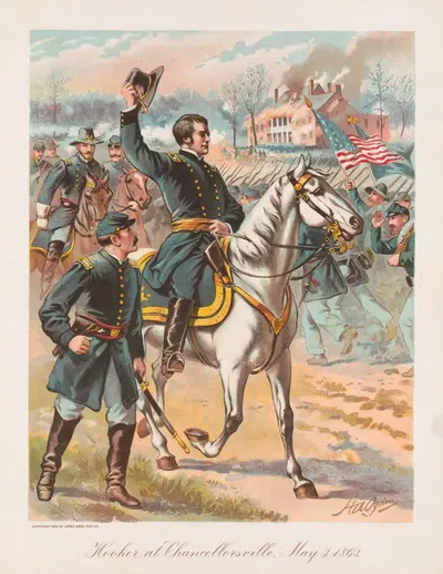 Хукер при Чанселорсвилле, 3 мая 1863 by Генри Александр Огден, 1900 — digital art print download
