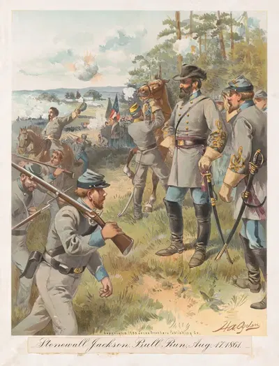 Стонволл Джексон, Буль-Ран, 17 августа 1861 by Генри Александр Огден, 1900 — digital art print download