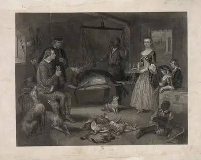 Маунт Вернон в старину. Вашингтон в 30 лет by Генри Брайан Холл — digital art print download