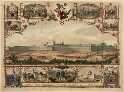 1776, Столетняя международная выставка, 1876, История Соединенных Штатов by Генри Шиле, 1875 — digital art print download