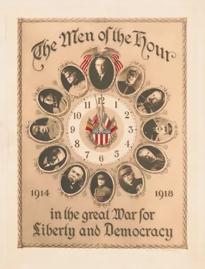 The men of the hour by J. Rabusen, 1919 — digital art print download