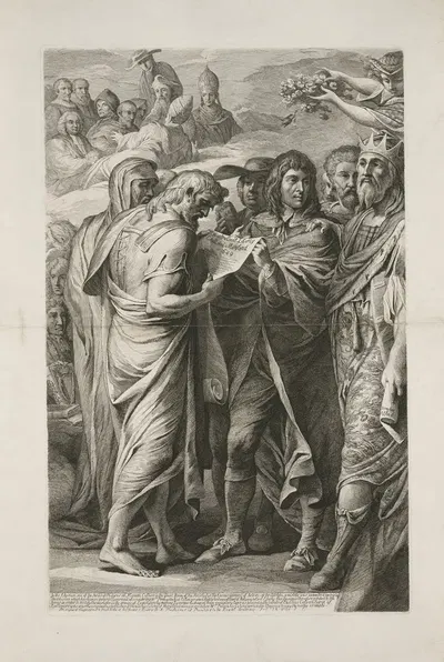 Religious & civil liberty established in Maryland in 1649 by James Barry, 1793 — digital art print download