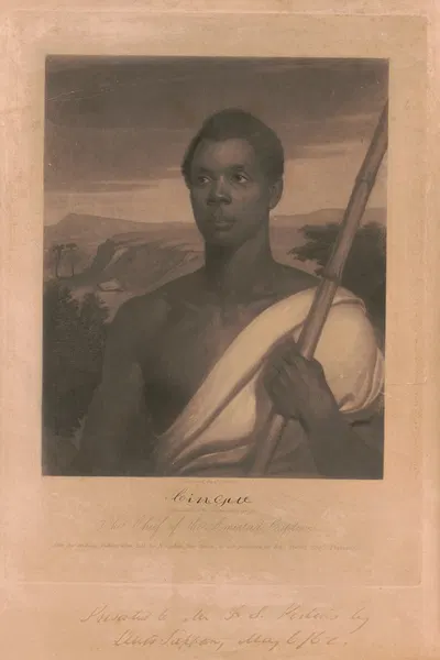Чинкве, вождь пленников Аммистад by Джон Сартейн, 1840 — digital art print download