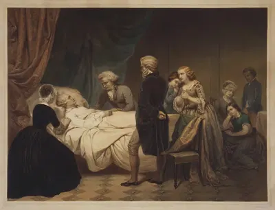 Жизнь Джорджа Вашингтона. Христианская смерть by Юниус Брутус Стернс, 1853 — digital art print download
