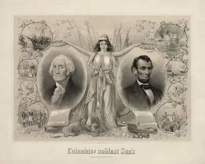 Ноблейшие сыны Колумбии. by Киммел и Форстер, 1865 — digital art print download