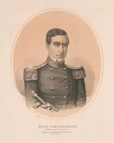 Майор Роберт Андерсон, герой Форта Самтер by Луи Н. Розенталь, 1861 — digital art print download