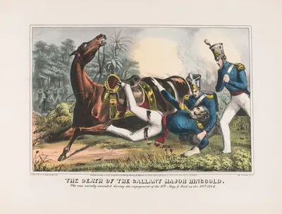 Смерть доблестного майора Ринггольда by Сарони, Мэйор и Кнапп Лит., 1846 — digital art print download