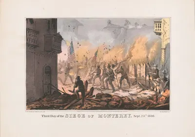 Третий день осады Монтерея, 23 сентября 1846 by Сарони, Мэйор и Кнапп Лит., 1846 — digital art print download