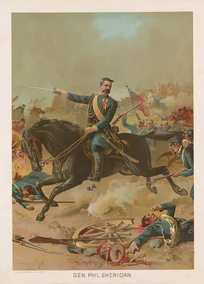 Генерал Филип Шеридан by Шобер и Карквиль, 1891 — digital art print download