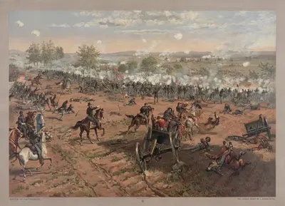 Битва при Геттисберге by Тюр де Тульстрюп, 1887 — digital art print download
