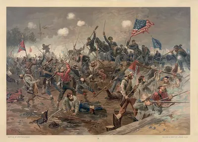 Битва при Спотсильвании by Тюр де Тульстрюп, 1887 — digital art print download