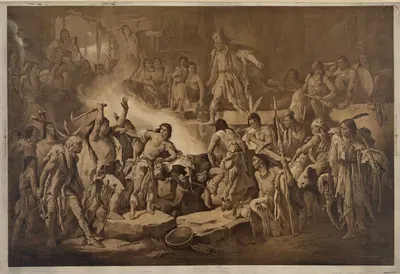 Покахонтас by Виктор Нехлиг, 1874 — digital art print download
