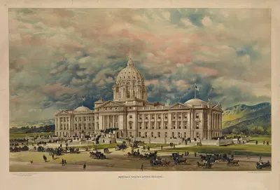 Здание капитолия штата Монтана by У. Э. Стивенс и Ко, 1896 — digital art print download