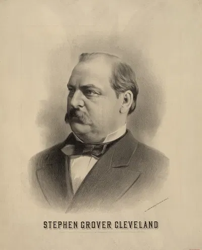 Stephen Grover Cleveland by W.J. Morgan & Co., 1884 — digital art print download