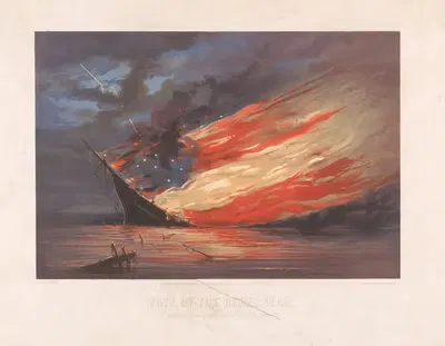 Судьба повстанческого флага by Уильям Боли, 1861 — digital art print download
