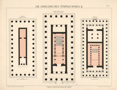 Die Griechischen Tempelformen II by A. Pichlers Witwe & Sohn, 1925 — digital art print download