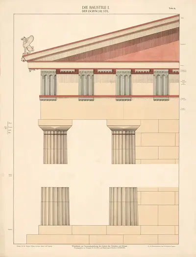 Дорический стиль by А. Пихлерс Витве и сын, 1925 — digital art print download