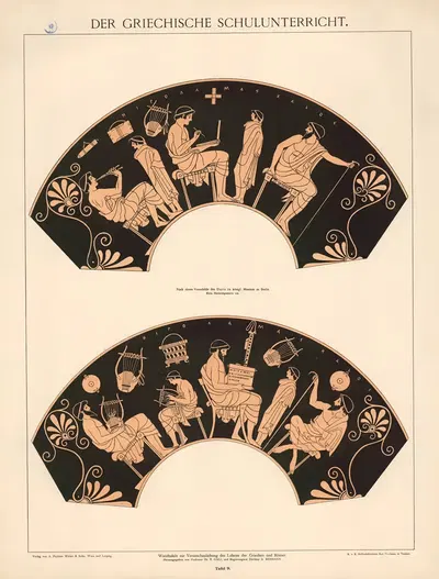 Греческое школьное обучение by А. Пихлерс Витве и сын, 1925 — digital art print download