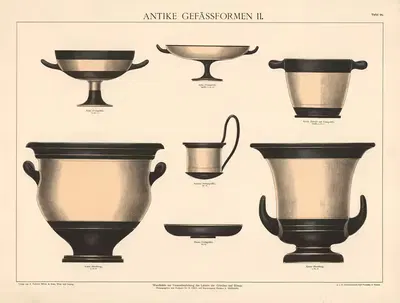 Античные формы сосудов II by А. Пихлерс Витве и сын, 1925 — digital art print download