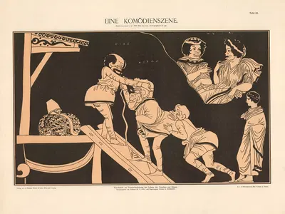 Eine Komödienszene by A. Pichlers Witwe & Sohn, 1925 — digital art print download