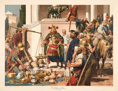 Галлы в Риме by Антон Хоффман, 1920 — digital art print download