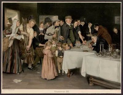 Volksopfer 1813 by Arthur Kampf, 1896 — digital art print download
