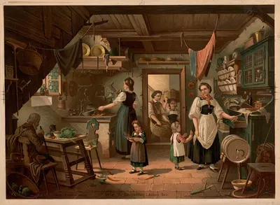 Кухня by Бернхард Фрёлих, 1881 — digital art print download