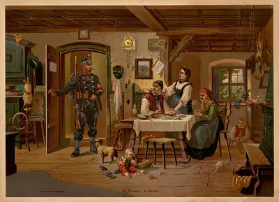 Семья by Бернхард Фрёлих, 1881 — digital art print download