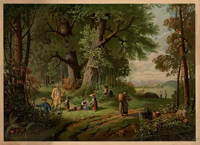 The Forest by Bernhard Fröhlich, 1881 — digital art print download
