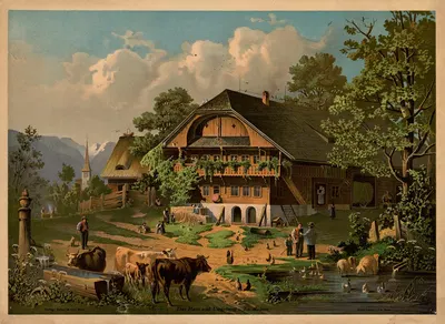 The house and its surroundings by Bernhard Fröhlich, 1881 — digital art print download