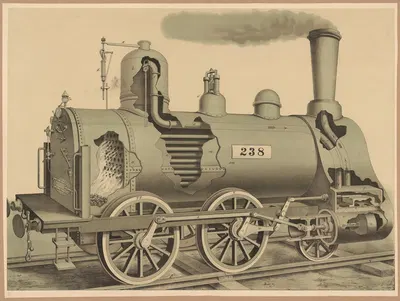 Lokomotive by Bruno Héroux, 1910 — digital art print download