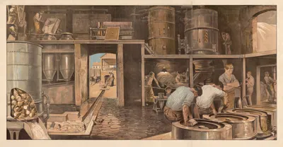 Zuckerbereitung by Bruno Héroux, 1910 — digital art print download