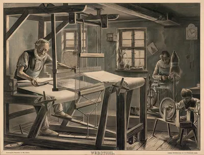 Webstuhl by Bruno Héroux, 1910 — digital art print download