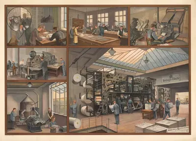 Производство газеты Берлингске by Карл Й. К., 1930 — digital art print download