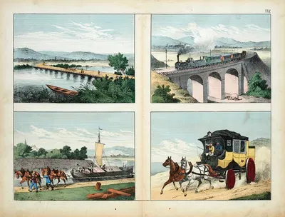 Transportation by D. Englert, 1867 — digital art print download