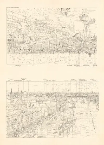 Лондон by Эд Хёльцель, 1900 — digital art print download