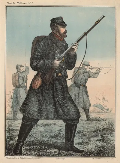 Солдат в бою by Эмиль Бэрентцен, 1863 — digital art print download