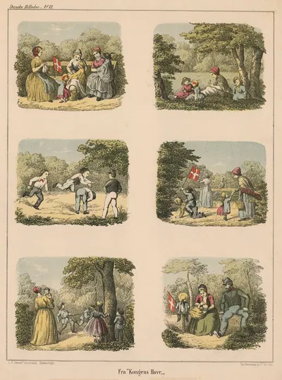 В королевском саду by Эмиль Бэрентцен, 1863 — digital art print download